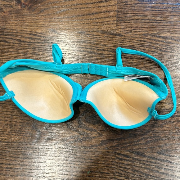 Teal push up bathing suit top - Picture 2 of 3